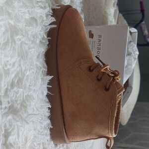 Tan High-Top Sneakers